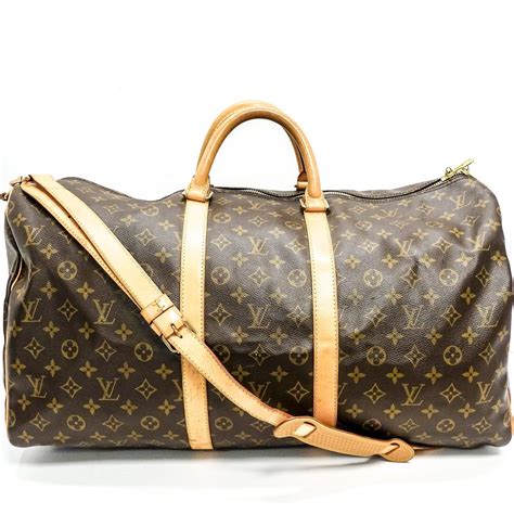 pre owned louis vuitton keepall bandouliere 55|Louis Vuitton Keepall bandouliere monogram.